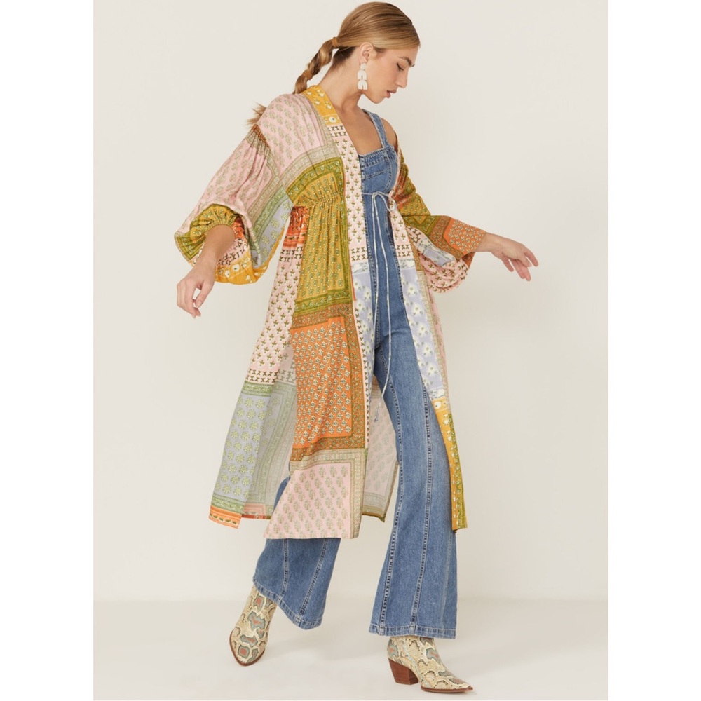 Jen's Pirate Booty Blue and Yellow Graphic Tunic